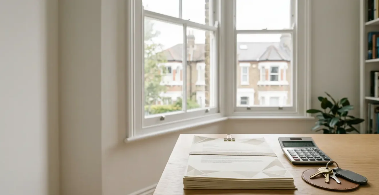 Financial documents on a clean desk showing a mortgage gap between expected and actual lending figures