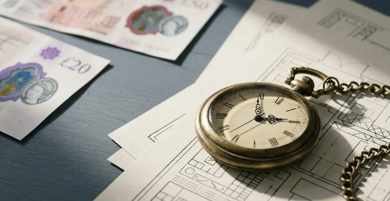 A symbolic representation of time-sensitive financial consequences in UK property transactions