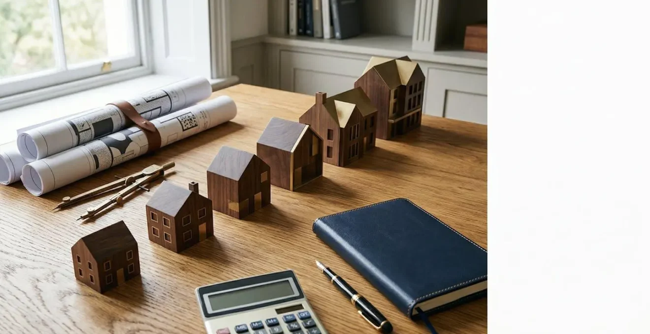 Strategic property portfolio growth with financial planning elements in England