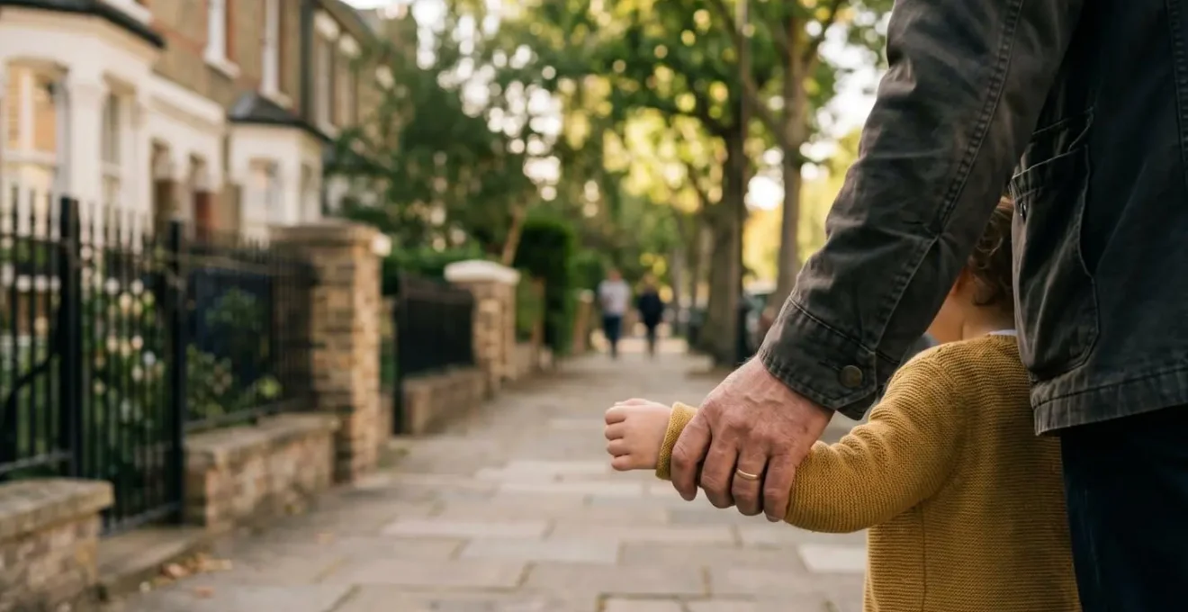 Tranquil residential street scene evoking family-friendly London neighbourhood character