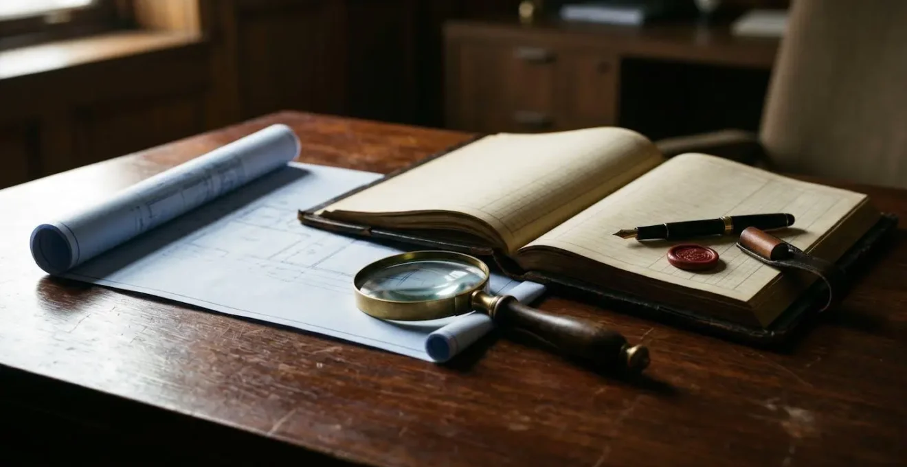 Symbolic representation of financial due diligence and tenant covenant evaluation in UK commercial property