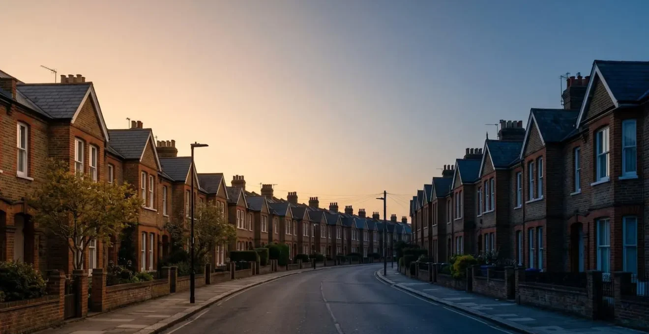 Minimalist environmental photograph symbolizing property market cycles and timing decisions in England
